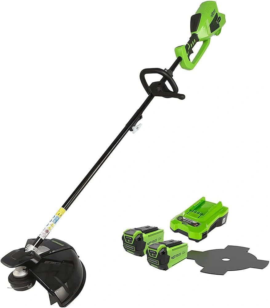 Podkaszarka Greenworks GD40BCK2X, 40 V, kolor szary i zielony