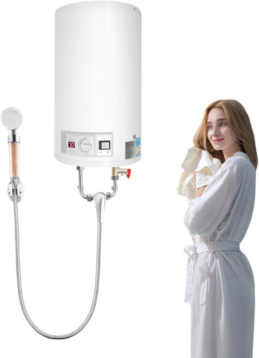 Podgrzewacz wody Elektroniczny EU 50, 50 l, 220 V, kolor szary i bia?y