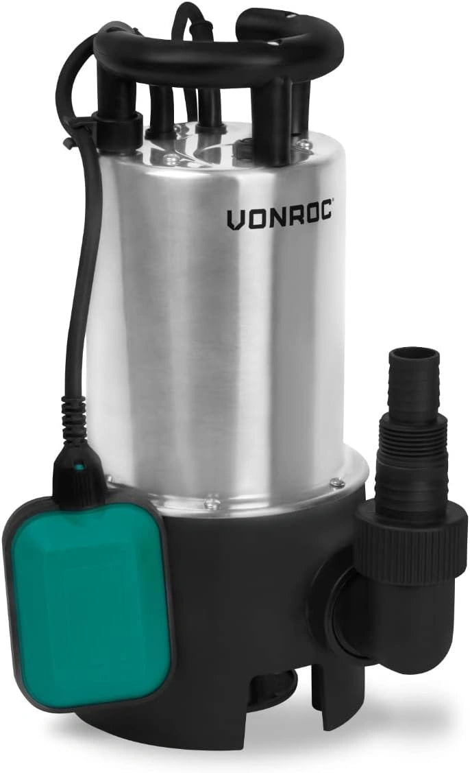 Pompa wodna VONROC, 1100 W, kolor szary i czarny