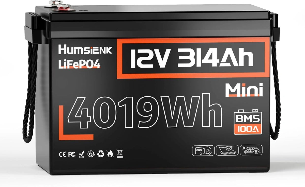 Akumulator, 300 Ah, 4019 Wh, 12 V, kolor szary i czarny