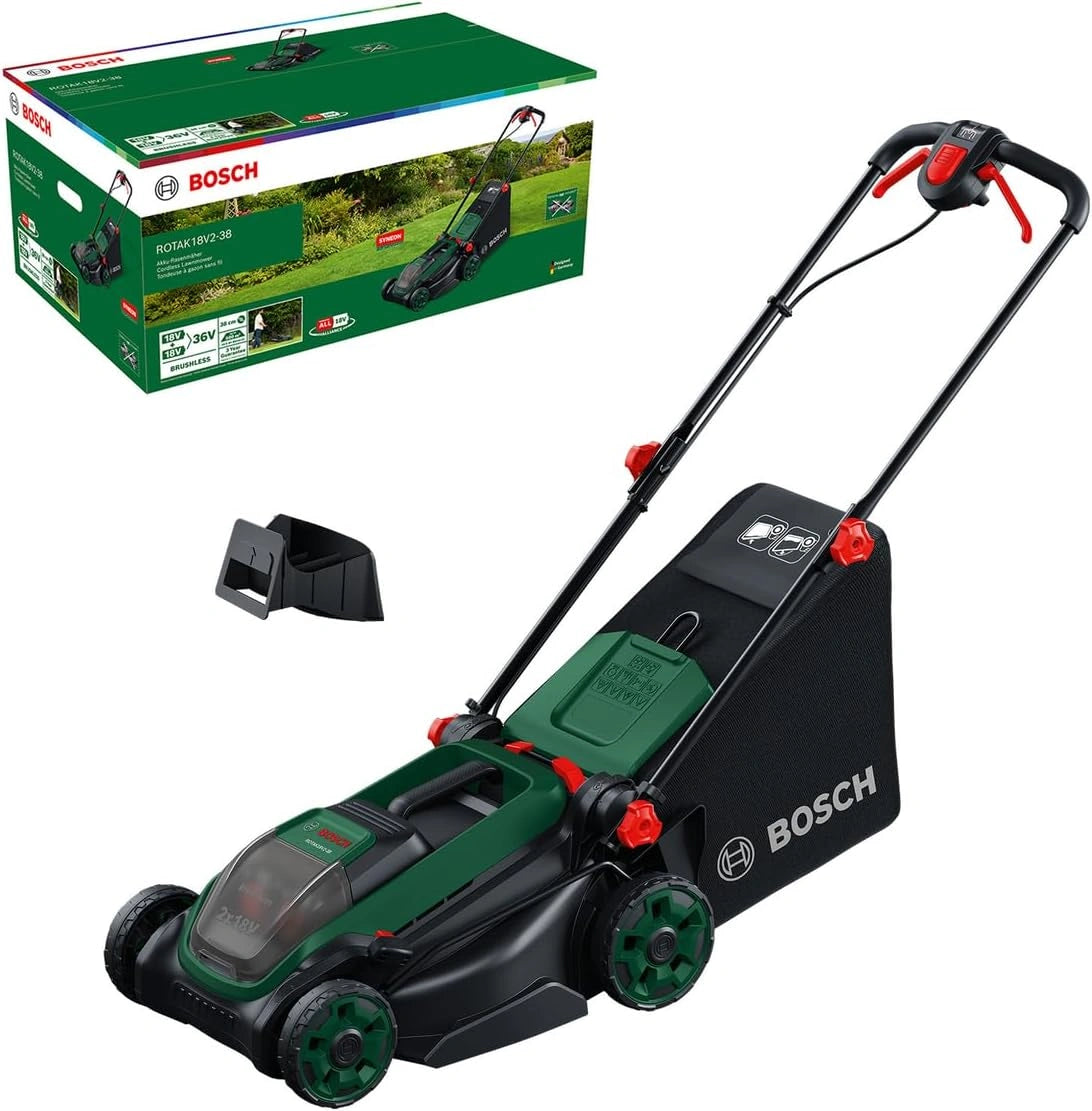 Kosiarka do trawy Bosch ROTAK18V2-38, 40 l, kolor czerwony