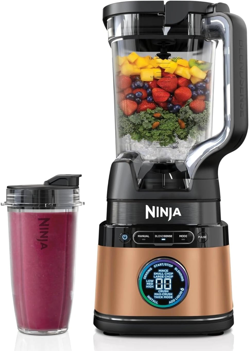 Urz?dzenie do mro?onych napoj¨®w Ninja 2-in-1, 1200 W, 2 l, kolor czarny i miedziany