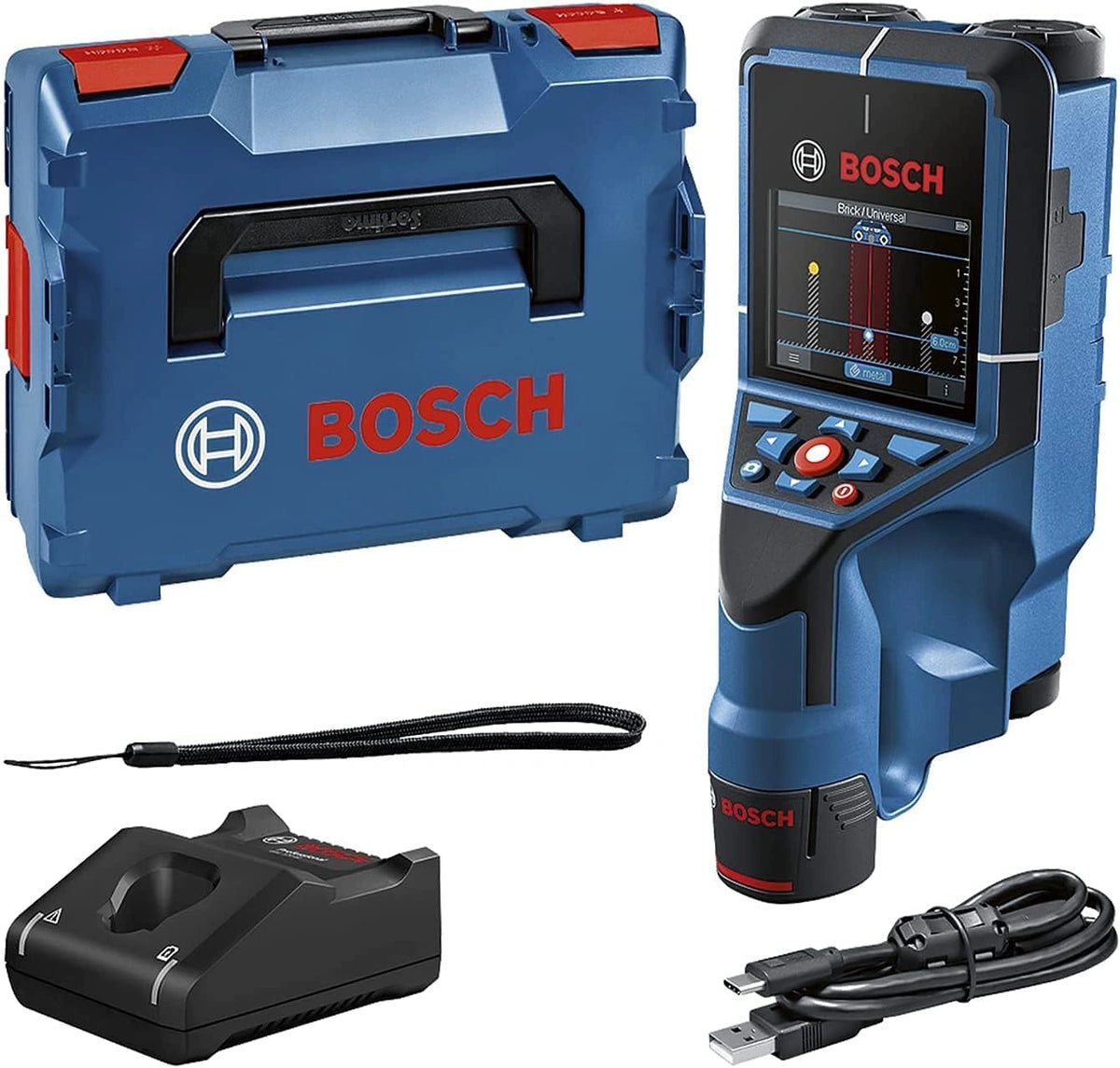 Detektor instalacji Bosch Professional GBA 12V, 2,0 Ah, 12 V, kolor niebieski