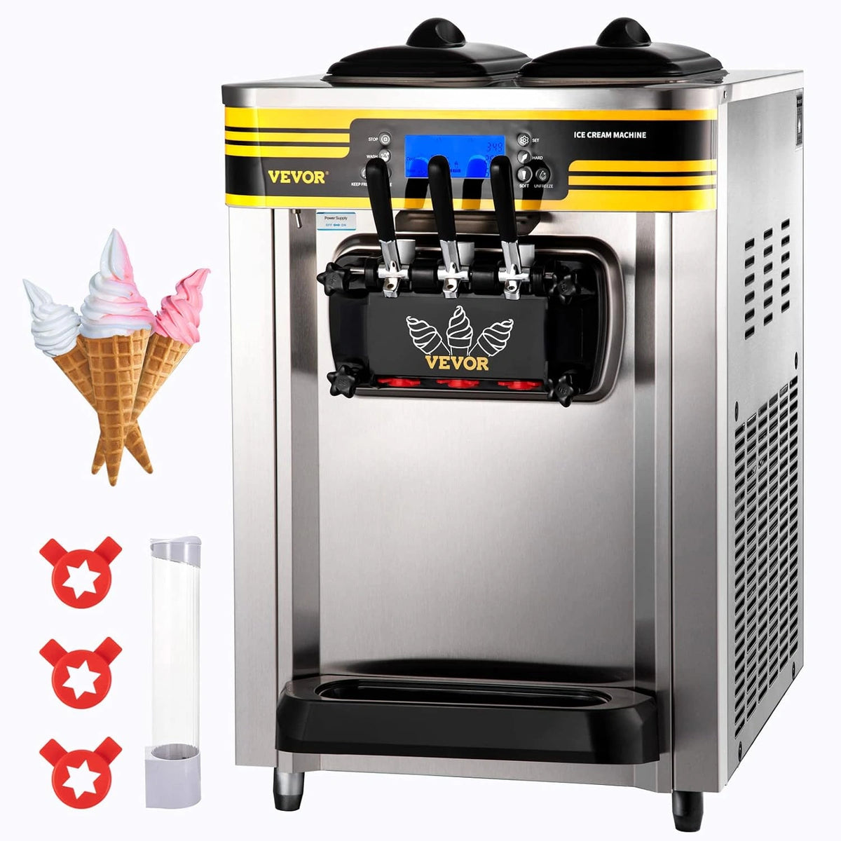 Maszyna do lod¨®w VEVOR, 2350 W, kolor srebrny