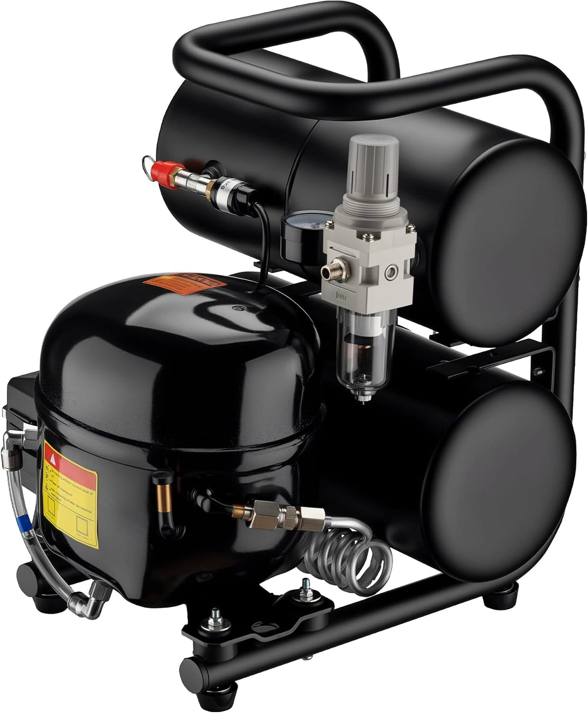 Kompresor Wiltec HO-826, 52 l, kolor szary i czarny