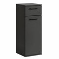 mokebo® Schmaler Badezimmerschrank 'Der Matrose' in Anthrazit Schwarz, Nischenschrank oder Midischrank aus Holz