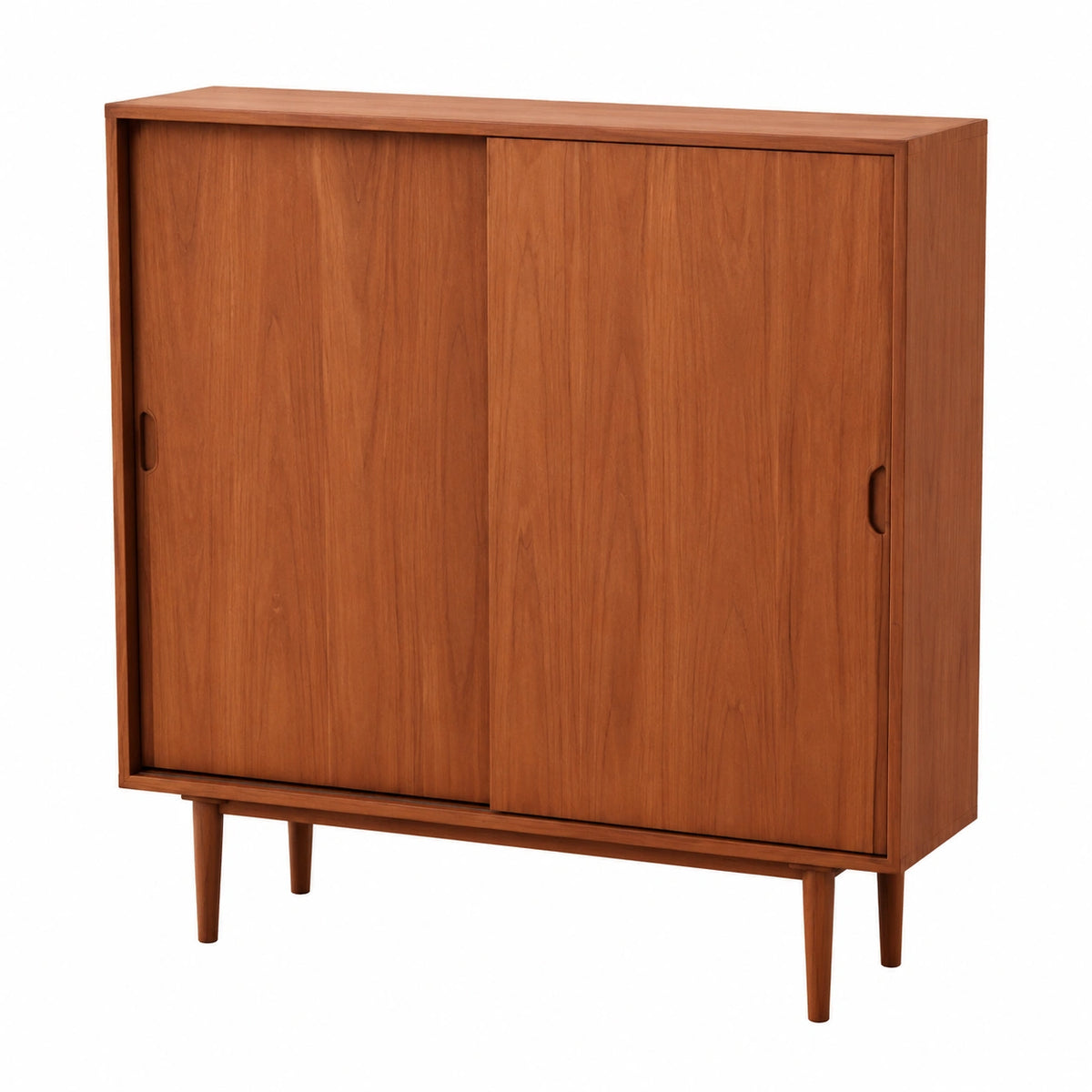 Massivholz Sideboard mit Barfunktion für Esszimmer und Schlafzimmer, 100x40x105 cm, Dekorativer Schrank