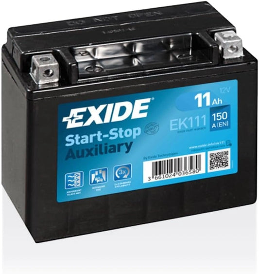 Akumulator EXIDE EK111 EXIDE 12, kolor czarny i niebieski