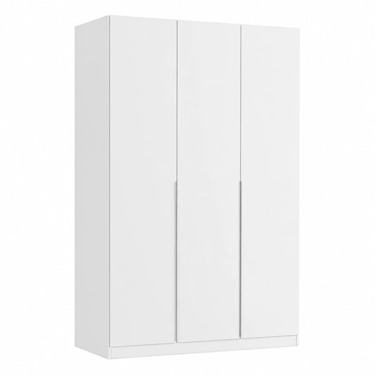 Rauch Kleiderschrank Alabama, 3-türig, Weiß, 136 cm, vielseitig einsetzbar