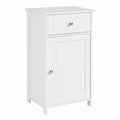 Moderner LIFEZEAL Badschrank mit Schublade und Tür, Weiß, Vielseitig für Badezimmer, Küche und Wohnzimmer, 43x34x77 cm