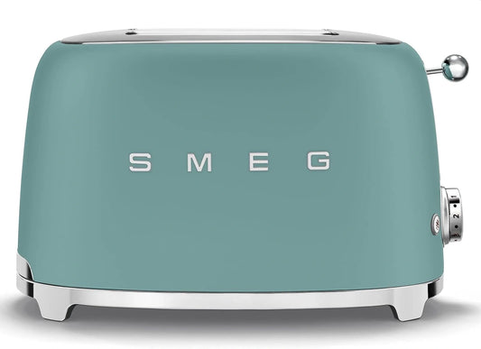 Toster SMEG TSF01EGMEU, 950 W, szuflady, kolor turkusowy