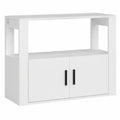 Moderner Buffet-Schrank in Weiß mit Türen und Schubladen, 80x30x60 cm