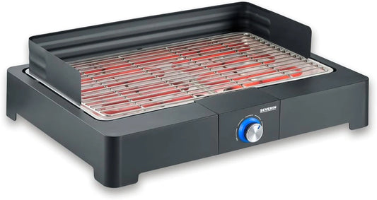 Grill elektryczny Severin, 2200 W, kolor czarny i srebrny