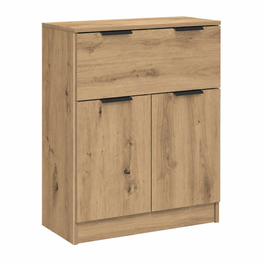 Moderner Sideboard mit Stauraum, Anrichte für Wohnzimmer, Artisan-Eiche