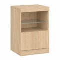 Moderner Sideboard mit LED-Beleuchtung, Viel Stauraum, Sonoma-Eiche