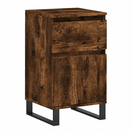 Moderner Sideboard in Räuchereiche für Wohnzimmer und Flur, 40x35x70 cm