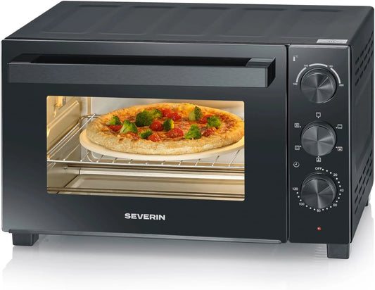 Piekarnik Severin, 1600 W, 30 l, programator czasowy, termoobieg, kolor szary