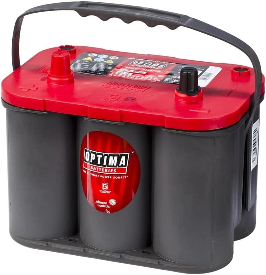 Akumulator Optima, 50 Ah, 12 V, kolor szary i czerwony