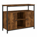 vidaXL Sideboard mit Stauraum, Highboard aus Räuchereiche, Wohnzimmerschrank mit verstellbaren Beinen