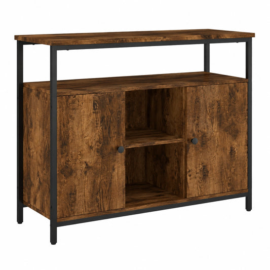 vidaXL Sideboard mit Stauraum, Highboard aus Räuchereiche, Wohnzimmerschrank mit verstellbaren Beinen
