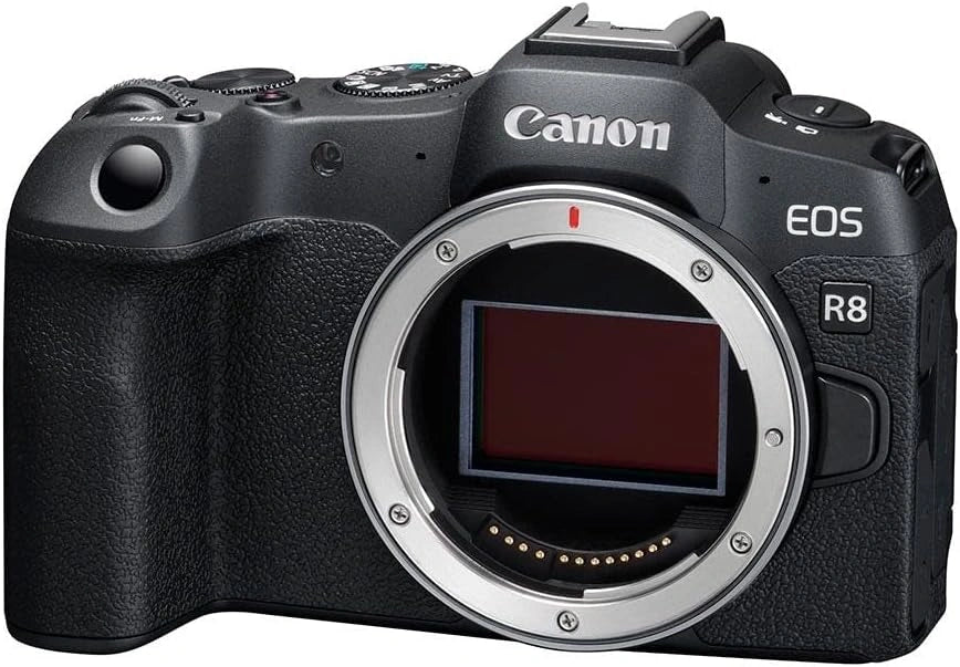 Aparat fotograficzny Canon EOS, kolor czarny i szary