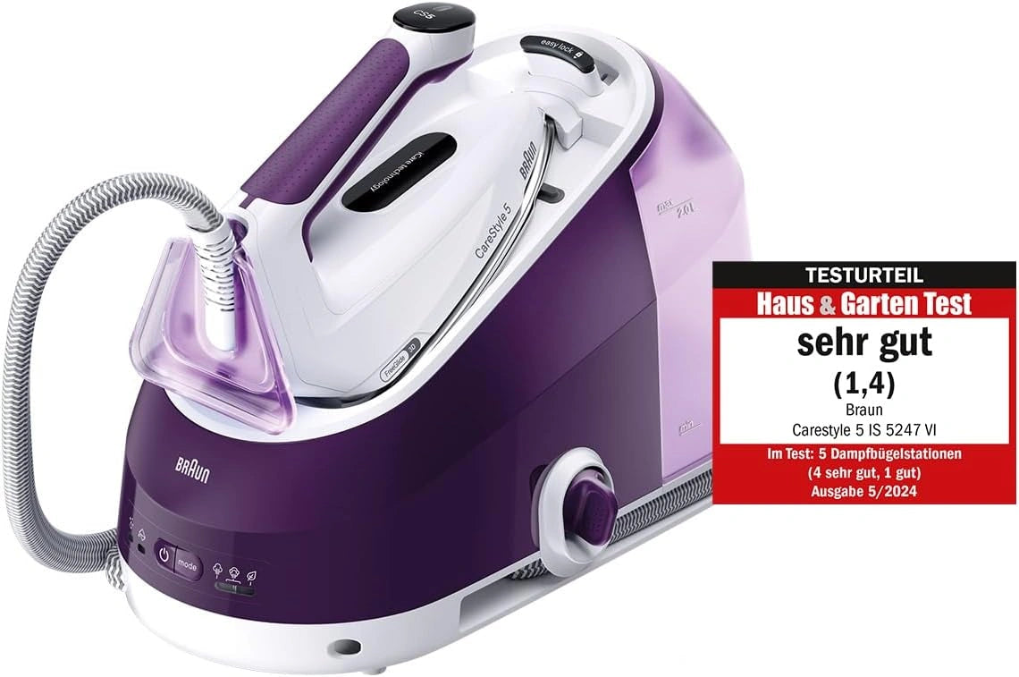 ?elazko parowe Braun CareStyle IS5247VI, 2400 W, 2 l, kolor br?zowy i fioletowy