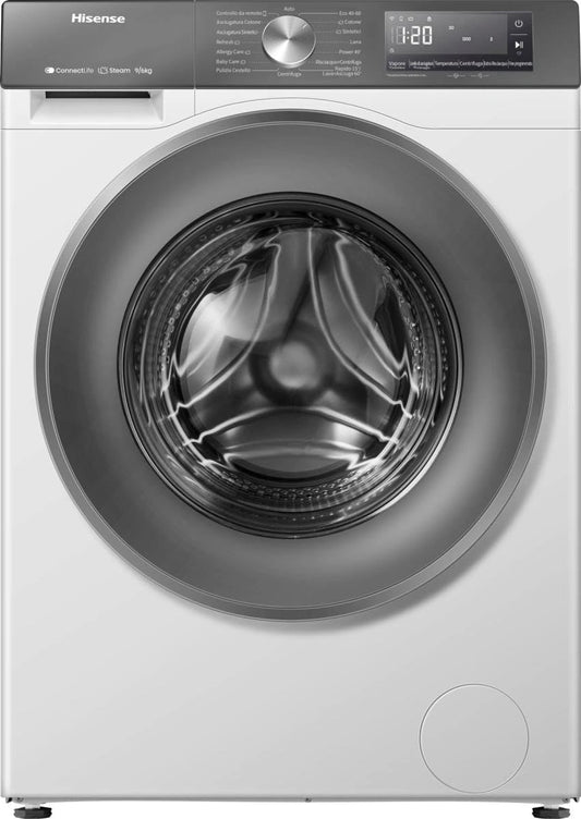 Pralko-suszarka Hisense WD3S9043BW7, Wi-Fi, kolor szary
