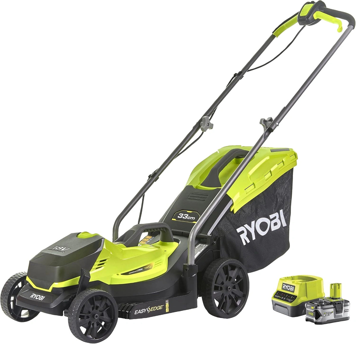 Kosiarka do trawy Ryobi RLM18X33B40, 4,0 Ah, 18 V, kolor szary