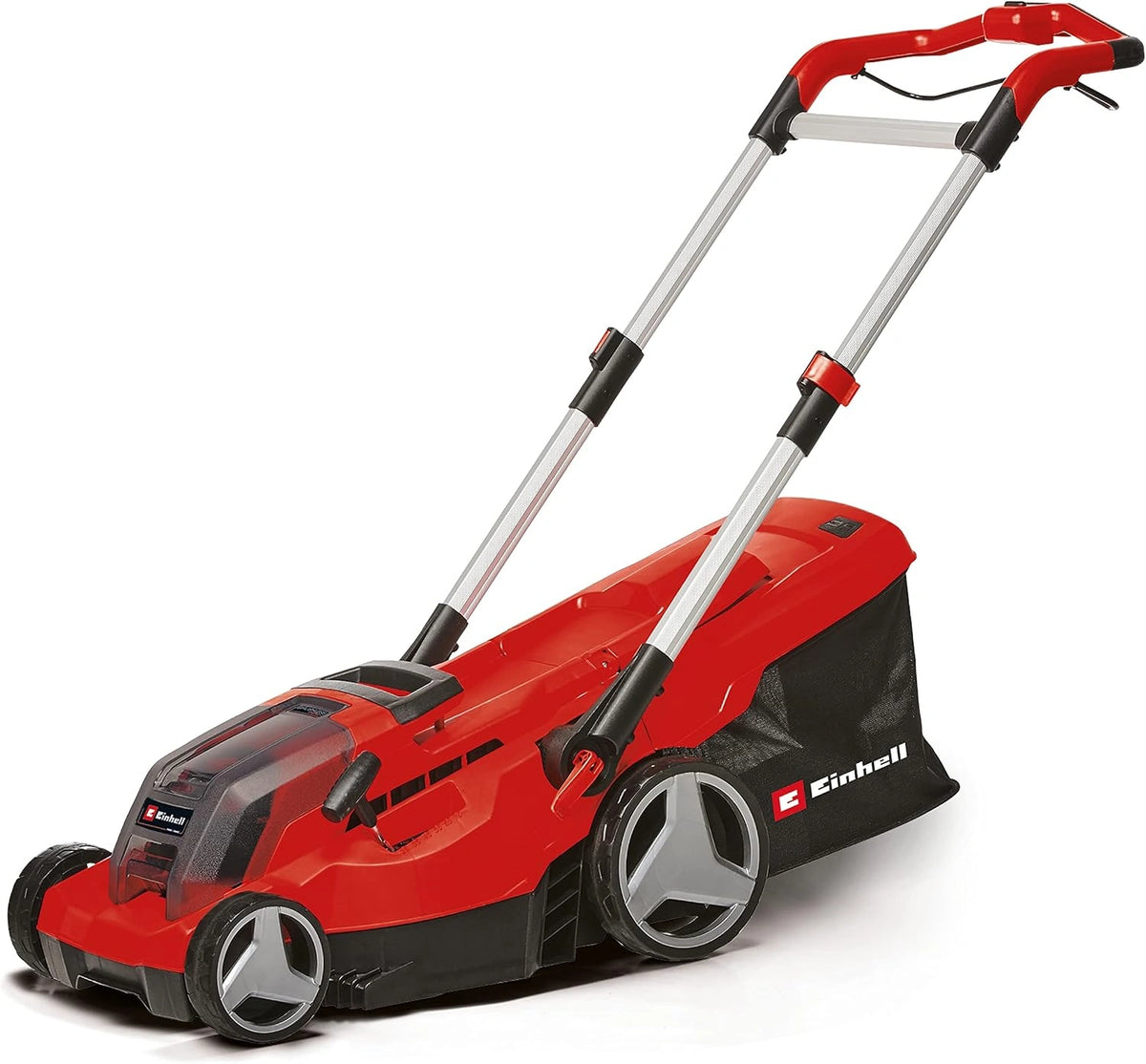 Kosiarka do trawy Einhell CM 36, 45 l, 4,0 Ah, 36 V, do 450 m2, kolor czerwony i szary