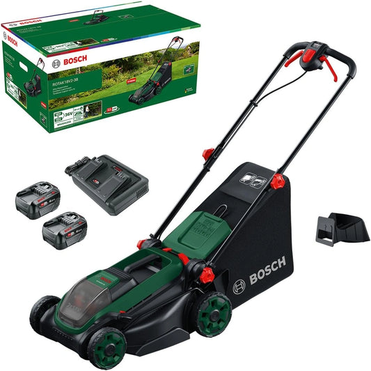 Kosiarka do trawy Bosch ROTAK18V2-38, 40 l, 18 V, kolor czerwony