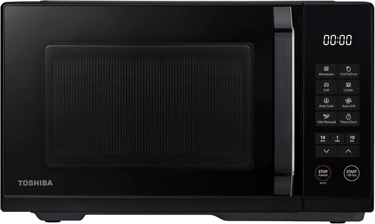 Kuchenka mikrofalowa Toshiba, 800 W, 23 l, programator czasowy, kolor czarny