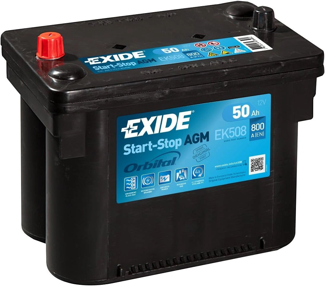 Akumulator EXIDE EK508 EXIDE 12, kolor czarny