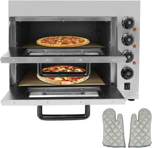 Piec do pizzy Komercyjny, 3000 W, kolor szary