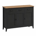 Eleganter Küchenschrank mit Arbeitsplatte, 3 Schubladen und Türen, flexibler Stauraum, ideal für Küche und Esszimmer