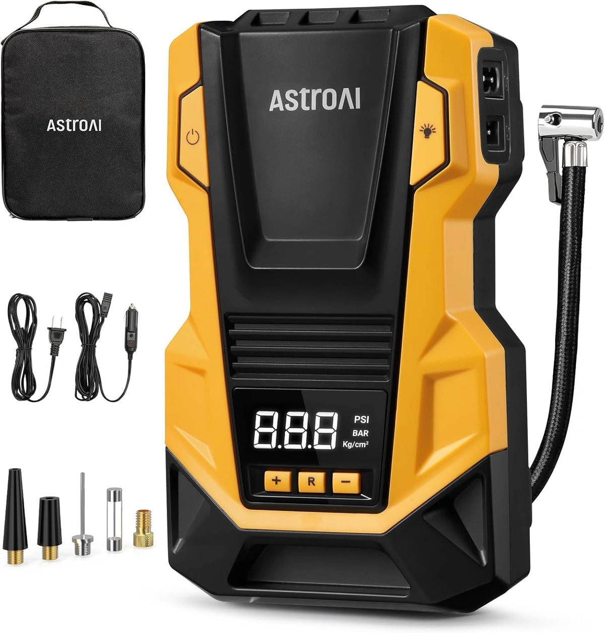 Kompresor AstroAI, 12 V, kolor czarny