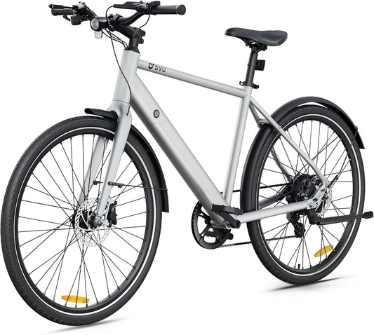 Rower elektryczny DYU, 250 W, 9 Ah, 36 V, kolor bia?y