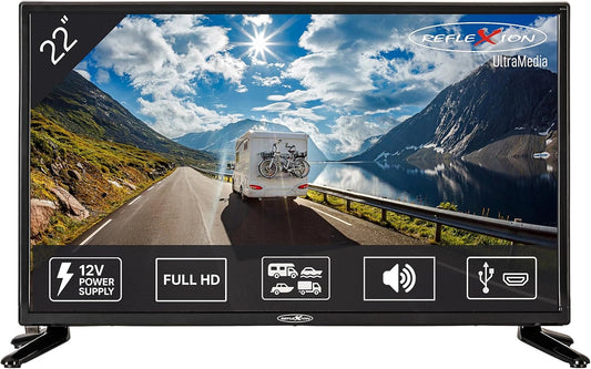 Telewizor REFLEXION LED2225, 230 V, kolor szary i czarny