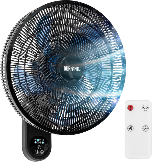 Wentylator Duronic FN42, 50 W, 16 cali, pilot zdalnego sterowania, programator czasowy, kolor czarny